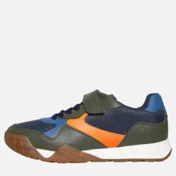 New GEOX Junior Drenge Rann træner Military/Orange Flerfarvet