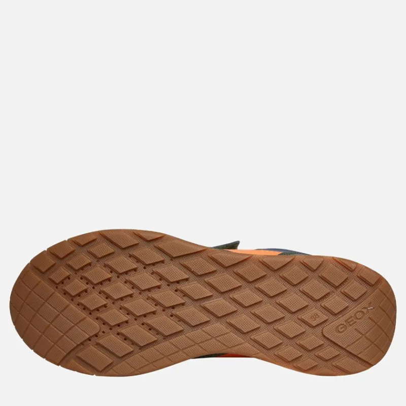 New GEOX Junior Drenge Rann træner Military/Orange Flerfarvet