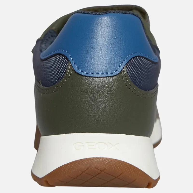 New GEOX Junior Drenge Rann træner Military/Orange Flerfarvet