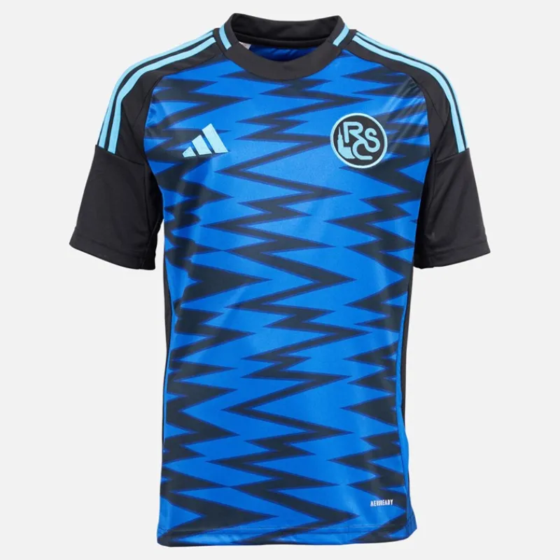 Sale adidas Junior Drenge RCSA Racing Club De Strasbourg 24/25 Tredje trøje Team Royal Blue/Sort