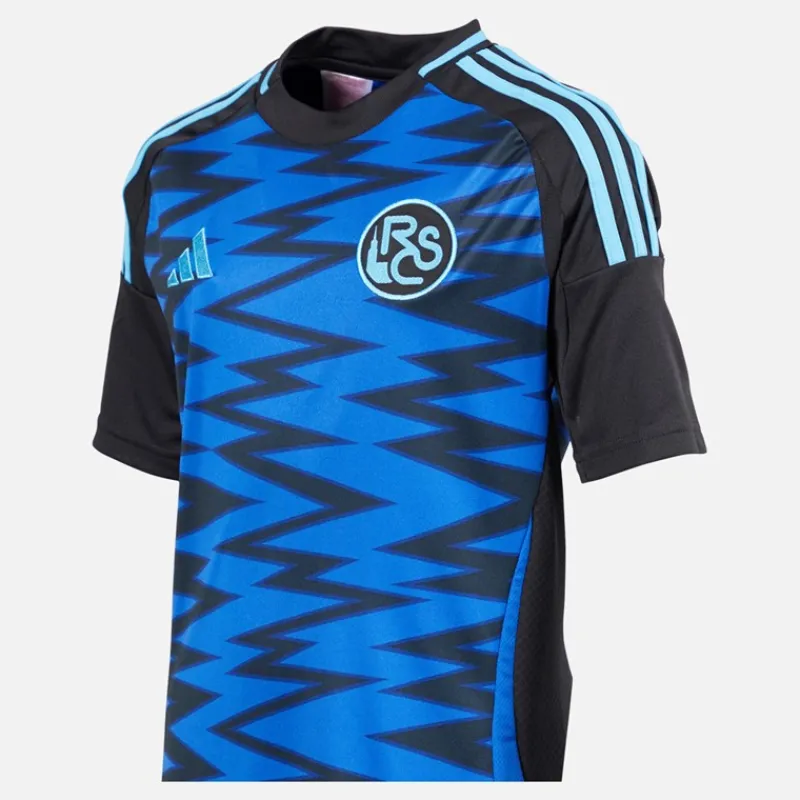 Sale adidas Junior Drenge RCSA Racing Club De Strasbourg 24/25 Tredje trøje Team Royal Blue/Sort