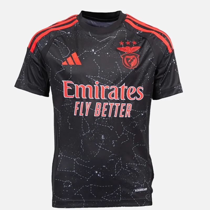 New adidas Junior Drenge SLB Benfica 24/25 udebanetrøje Sort