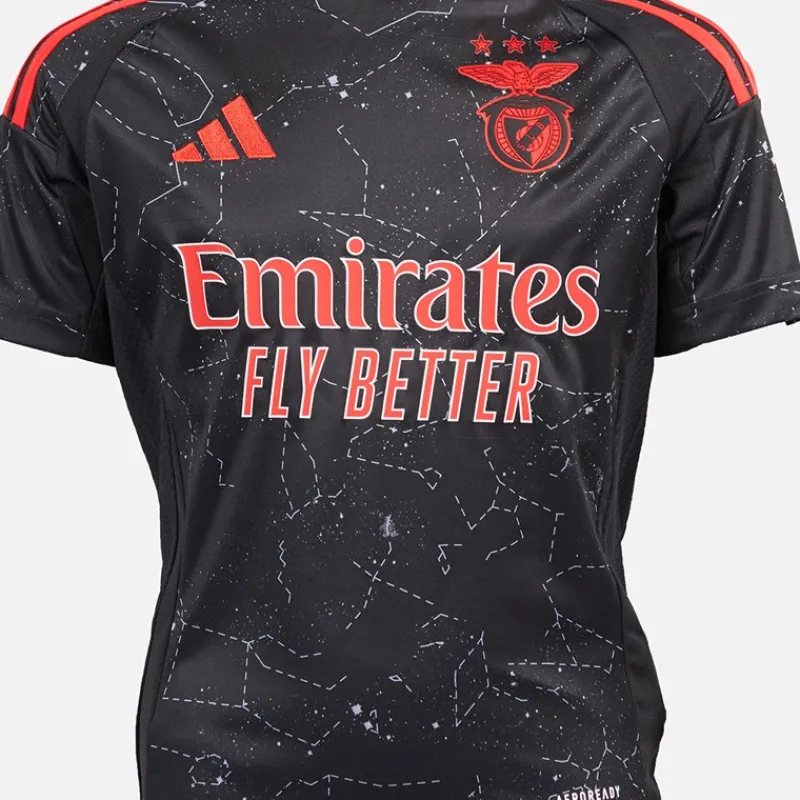New adidas Junior Drenge SLB Benfica 24/25 udebanetrøje Sort