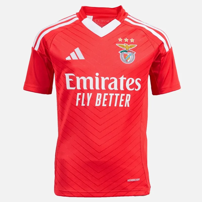 Clearance adidas Junior Drenge SLB Benfica 24/25 hjemme trøje Benfica Red