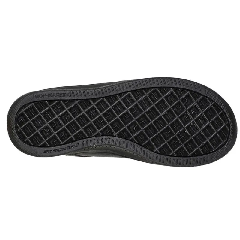 Hot SKECHERS Junior Drenge Sport Court 92 Vandafvisende Snøresko Casual Sneakers Sort