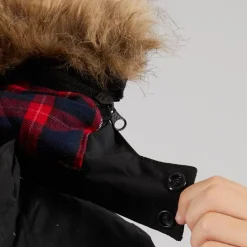Trespass Junior Drenge Upsider Isoleret Vandtæt Parka Sort