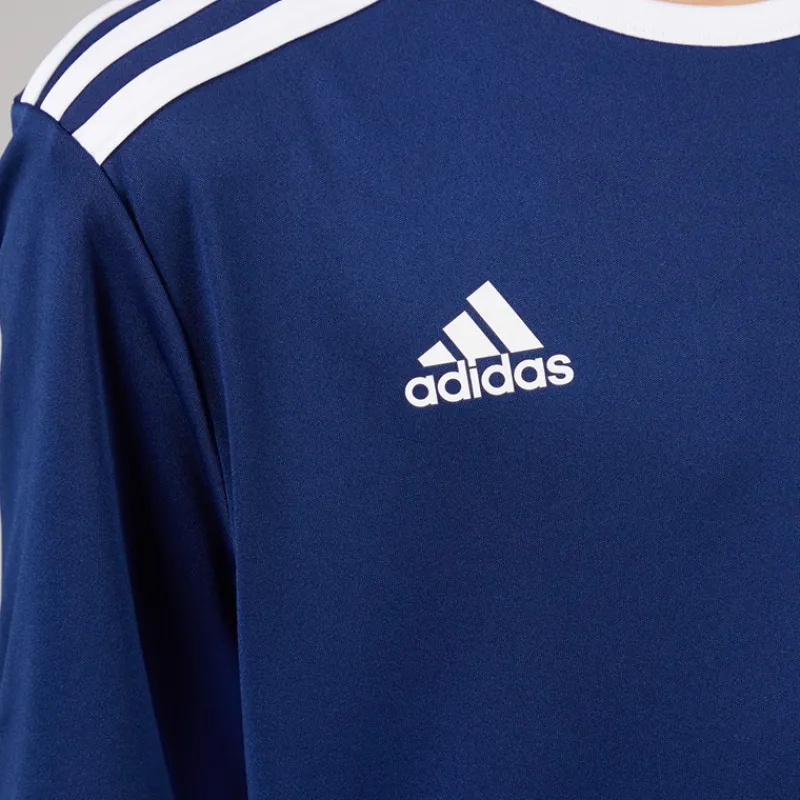 Discount adidas Junior Entrada 18 T-shirt Dark Blue/Hvid Marineblå
