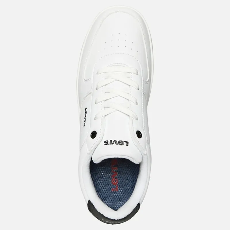 Best Levi's Junior New Union Sneakers Sort 0062 Hvid