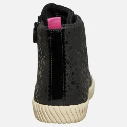Discount GEOX Junior Piger Mirroless Lynlås Hi Top Træningssko Sort