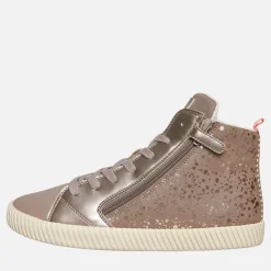 Sale GEOX Junior Piger Mirroless Lyn Høj Top Træningssko Dark Beige