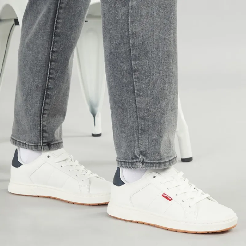 Discount Levi's Junior Piper Sneakers Blå 0063 Hvid