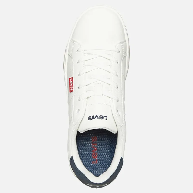 Discount Levi's Junior Piper Sneakers Blå 0063 Hvid