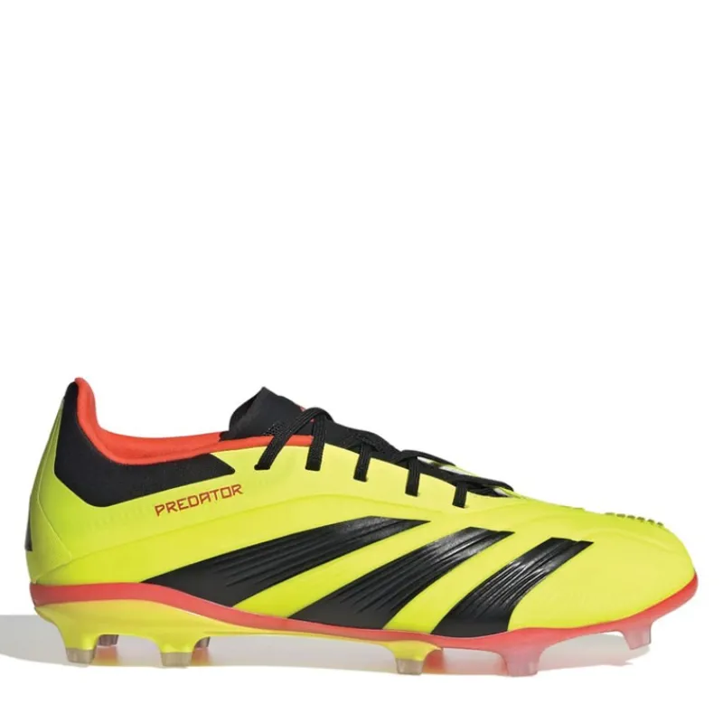 Discount adidas Junior Predator Elite FG Fodboldstøvler Fast Ground Team Solar Gul 2/Core Sort/Solar Rød