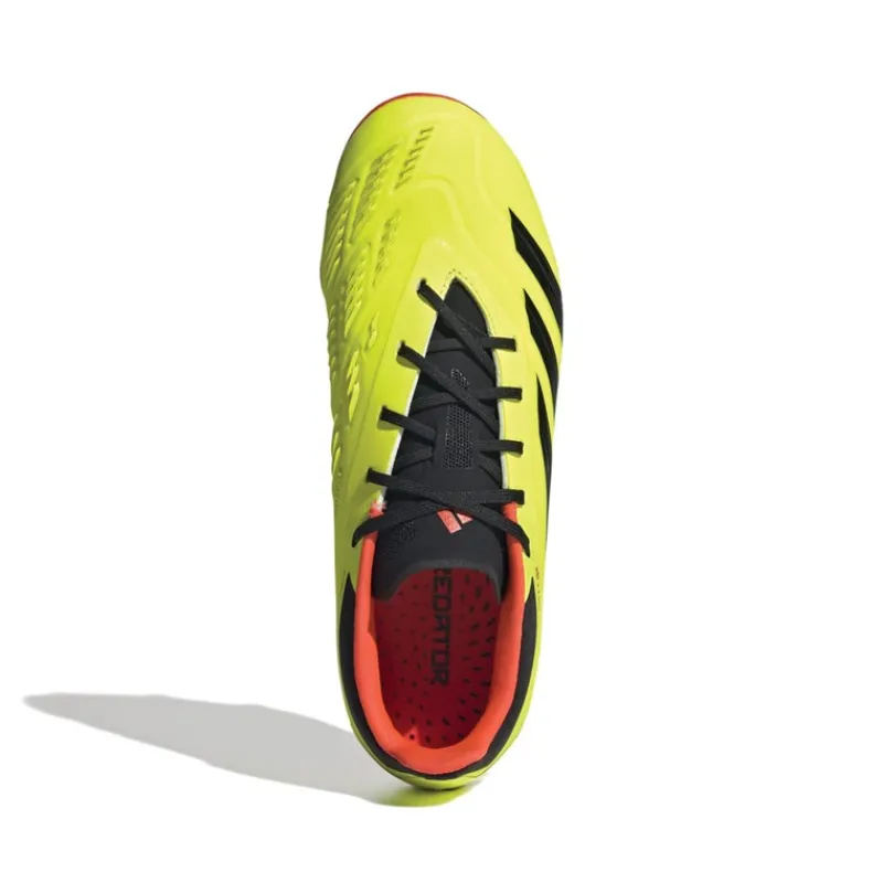 Discount adidas Junior Predator Elite FG Fodboldstøvler Fast Ground Team Solar Gul 2/Core Sort/Solar Rød
