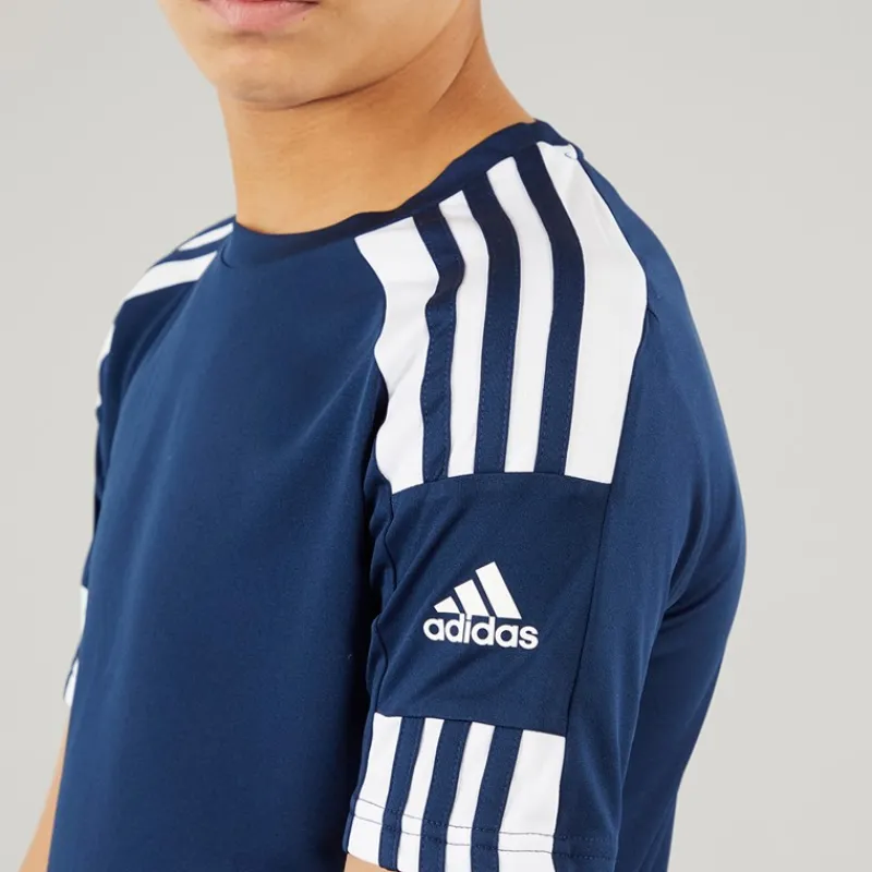Best adidas Junior Squadra 21 T-shirt Team Navy Blue/Hvid Marineblå