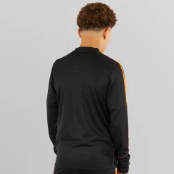 Outlet adidas Junior Tiro 23 Club 1/​4 Zip Træningstop /​Signal Orange Sort