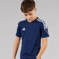 Clearance adidas Junior Tiro 23 League T-shirt Team Navy Blue/​Hvid Marineblå