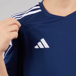 Clearance adidas Junior Tiro 23 League T-shirt Team Navy Blue/​Hvid Marineblå