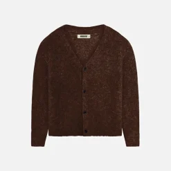 New Woodbird Koon Loop Cardigan Dark Brown Brun