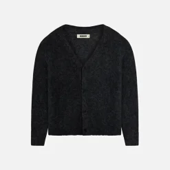 Outlet Woodbird Koon Loop Cardigan Sort