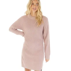 New Bench Kvindes Karlie Strikkede Kjole Blush Lyserød