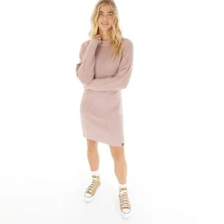 New Bench Kvindes Karlie Strikkede Kjole Blush Lyserød