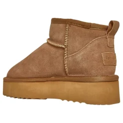 New CPH Comfort Kvindes Sydney Mini Plateau Støvletter Chestnut Kastanje