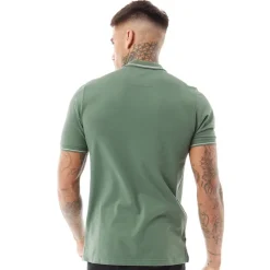 Clearance LUKE 1977 Herre Texas Tip Polo Skjorte Myrtle/​Hvid Grøn