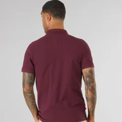 Sale LUKE 1977 Herre Williams Polo T-shirt Shiraz B Mørkerød