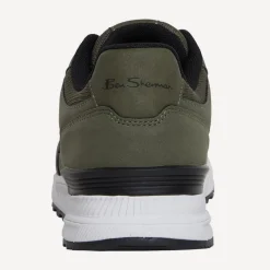 Online Ben Sherman Mænd Fowler Sneakers Khaki/​Sort kakigrøn