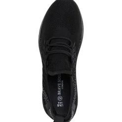 Brave Soul Mænd Lakeside Bubble Sneakers Mono Sort