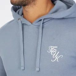 Hot French Connection Mænd Script Træningstøj Lyseblå Melange/​Hvid