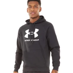 Hot Under Armour Mænd UA Rival Fleece Logo Hoodie /Hvid Sort