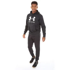 Hot Under Armour Mænd UA Rival Fleece Logo Hoodie /Hvid Sort