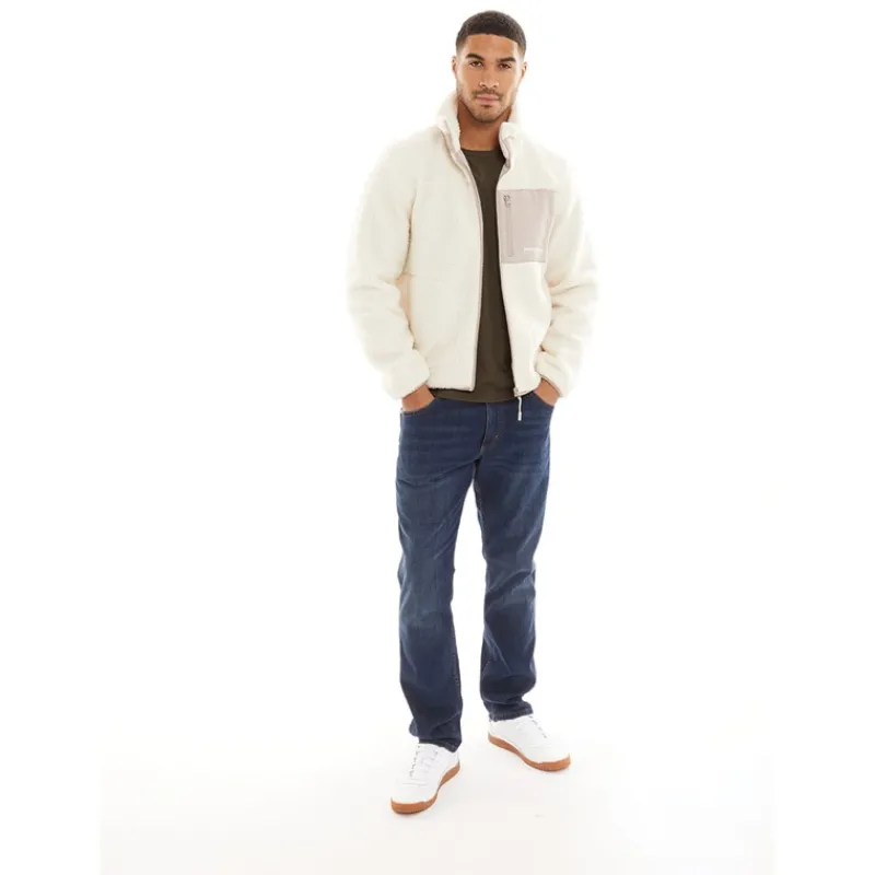 Clearance JACK & JONES Mænd Vesterbro Teddy Jakke Atmosphere beige