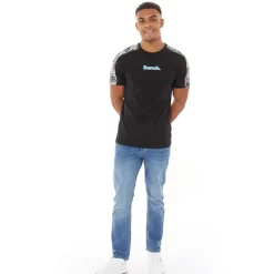 Clearance Crosshatch Mænd Winsbury Bootcut Jeans Stenvasket