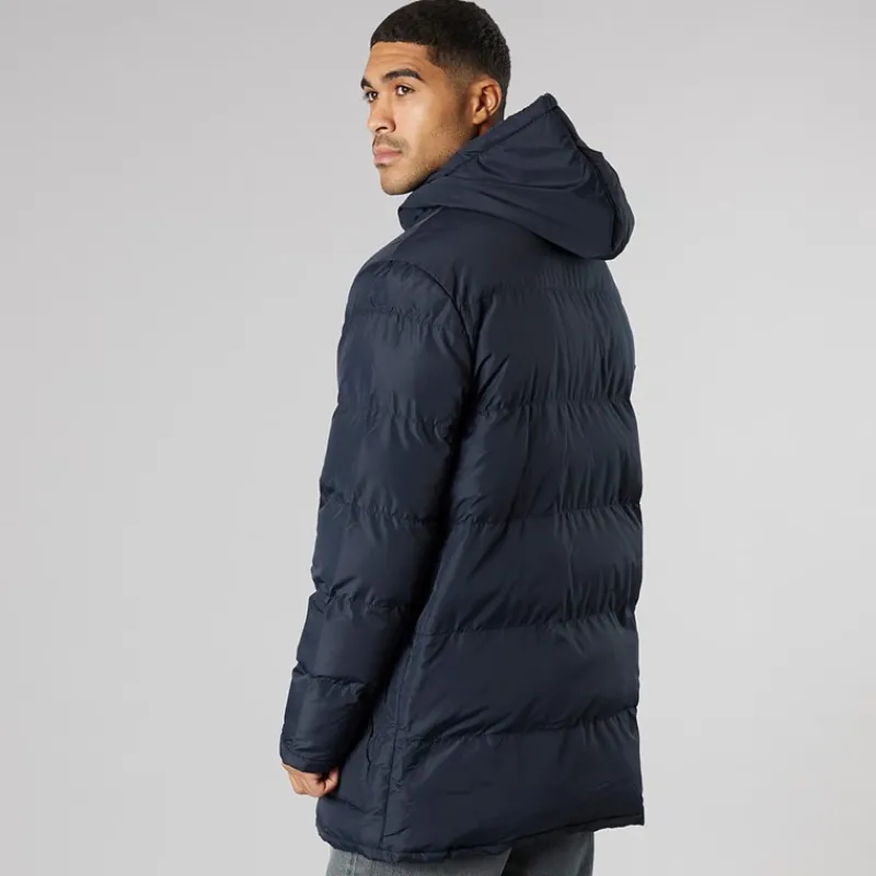 New French Connection Parka til Herre Havblå Marineblå