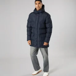 New French Connection Parka til Herre Havblå Marineblå