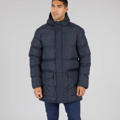 New French Connection Parka til Herre Havblå Marineblå