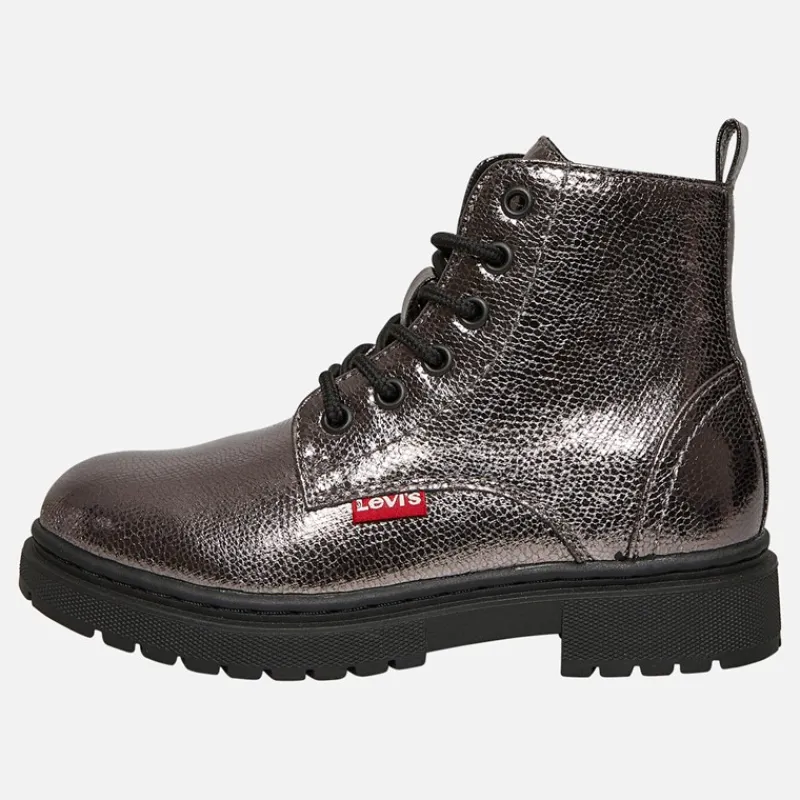 Clearance Levi's Piger Cathrine Støvler Bronze Metallic 2391 Bronzefarvet