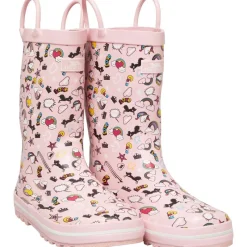 Discount Trespass Piger Childrens Starryton Unicorn Printed Wellington Gummistøvler Lyserød