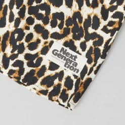 New Only Piger Clara Short Label Bluser og skjorter Sort Leopardtryk
