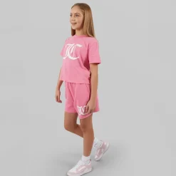 Hot Juicy Couture Piger Cropped Sæt Lyserød