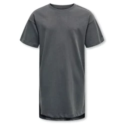 New Only Piger Jilli Life Kortærmet Slids Kjole Blackened Pearl