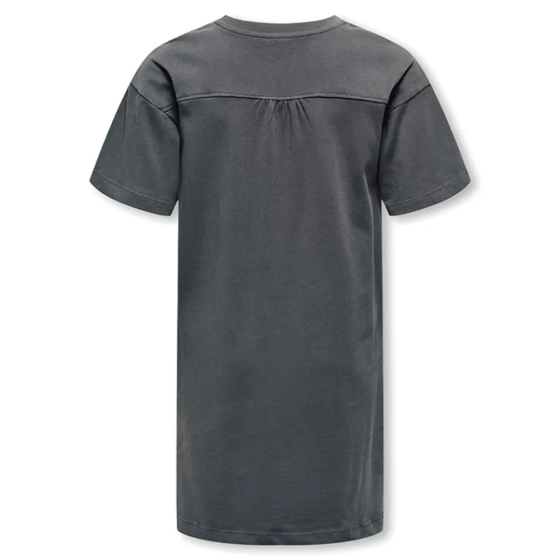 New Only Piger Jilli Life Kortærmet Slids Kjole Blackened Pearl