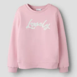 Hot Name It Piger Judie Sweatshirt Cameo Pink