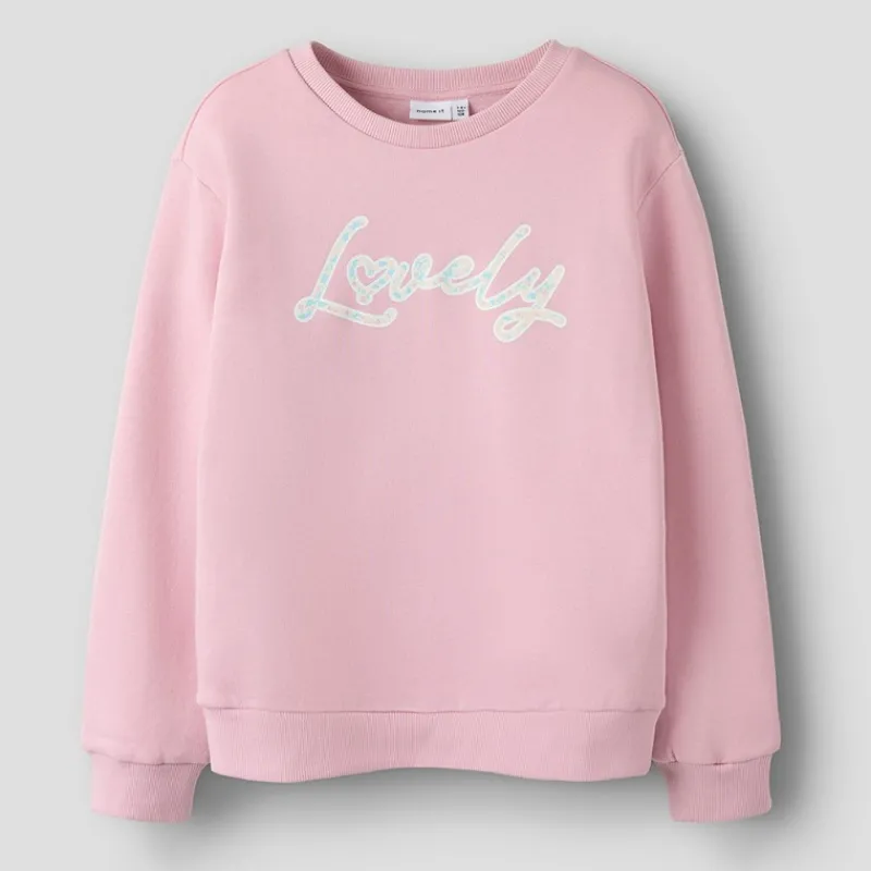 Hot Name It Piger Judie Sweatshirt Cameo Pink