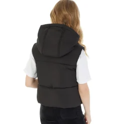 Hot Juicy Couture Piger Korte Bred Baffel Veste Sort