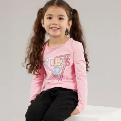 Best Guess Piger langærmet t-shirt Cotton Candy Pink Lys lyserød
