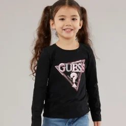 Sale Guess Piger langærmet t-shirt Jet Black A996 Sort